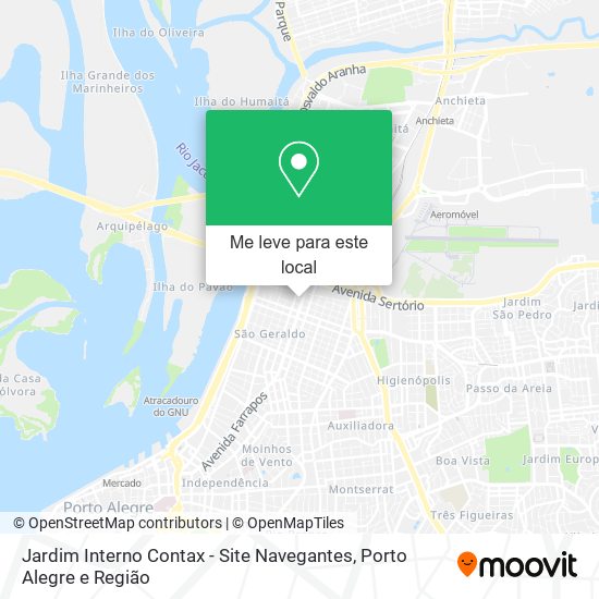 Jardim Interno Contax - Site Navegantes mapa