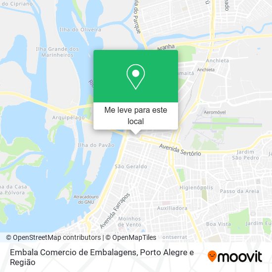 Embala Comercio de Embalagens mapa