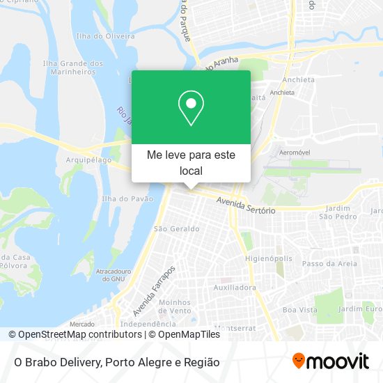 O Brabo Delivery mapa