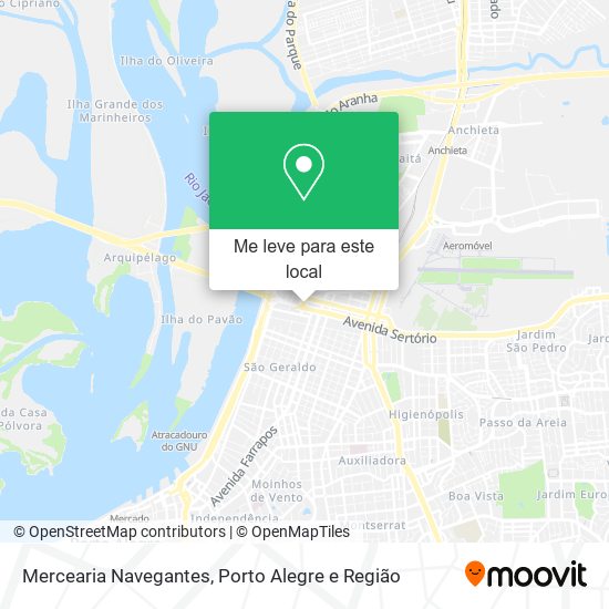 Mercearia Navegantes mapa