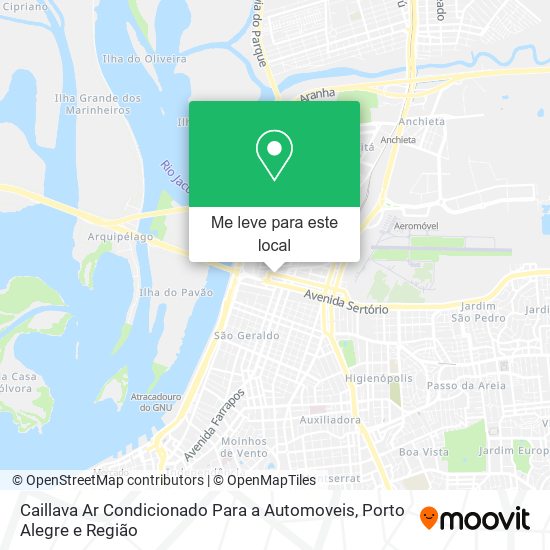 Caillava Ar Condicionado Para a Automoveis mapa