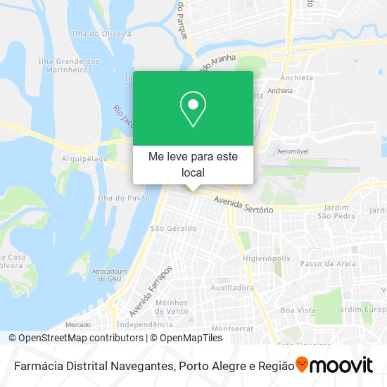 Farmácia Distrital Navegantes mapa