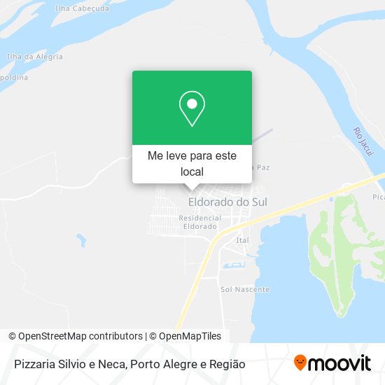 Pizzaria Silvio e Neca mapa