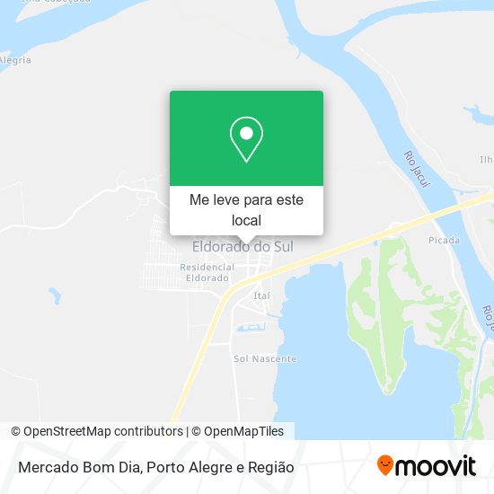 Mercado Bom Dia mapa