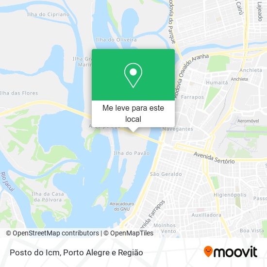 Posto do Icm mapa