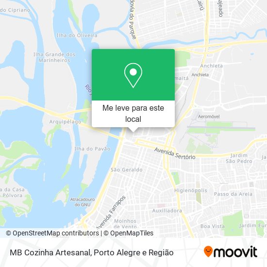 MB Cozinha Artesanal mapa