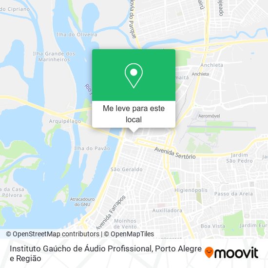 Instituto Gaúcho de Áudio Profissional mapa