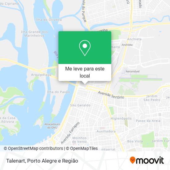 Talenart mapa