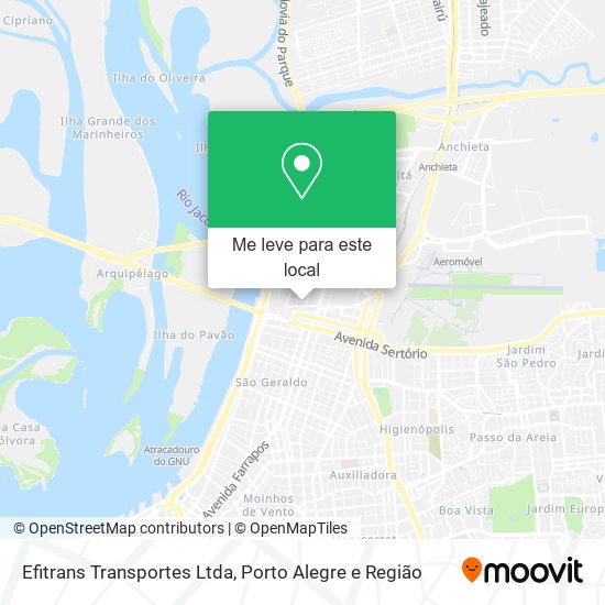 Efitrans Transportes Ltda mapa