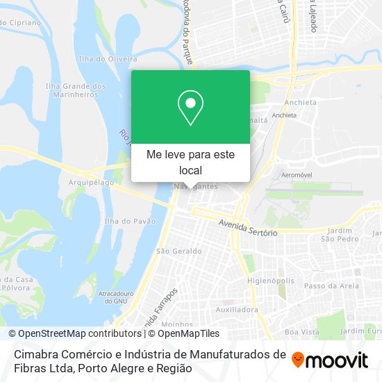 Cimabra Comércio e Indústria de Manufaturados de Fibras Ltda mapa