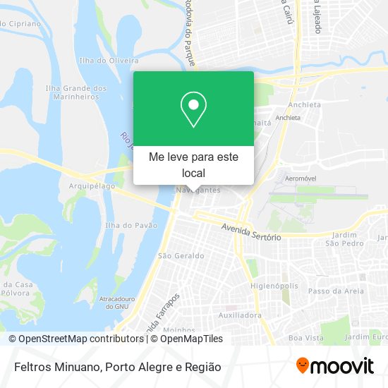 Feltros Minuano mapa