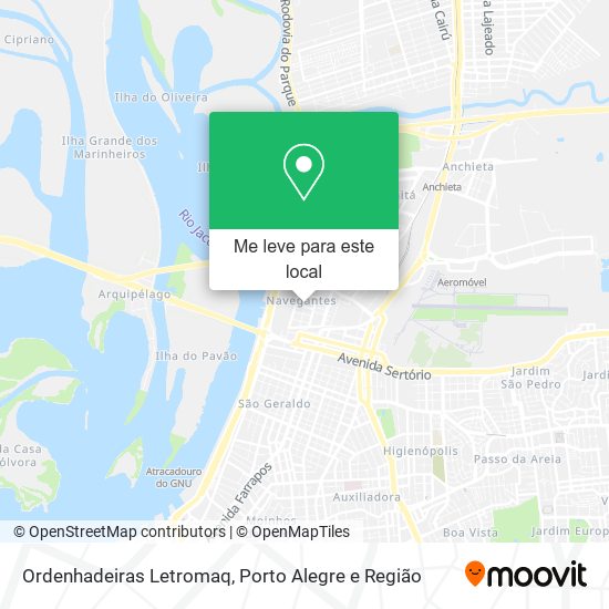 Ordenhadeiras Letromaq mapa