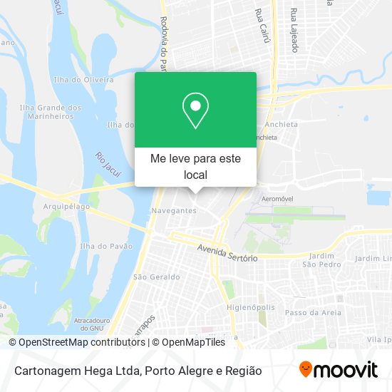 Cartonagem Hega Ltda mapa
