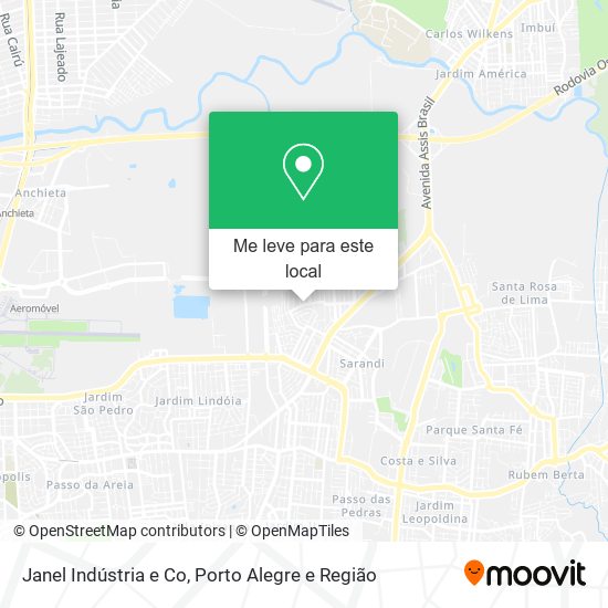 Janel Indústria e Co mapa