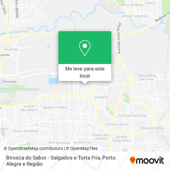 Birosca do Sabor - Salgados e Torta Fria mapa