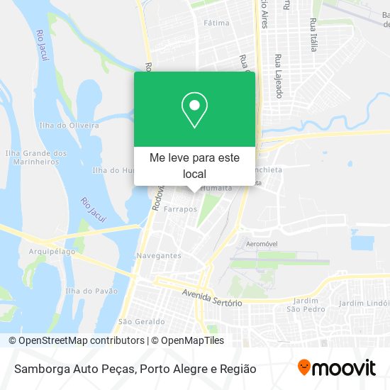 Samborga Auto Peças mapa