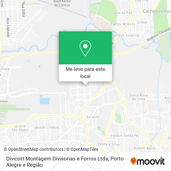 Divicort Montagem Divisorias e Forros Ltda mapa
