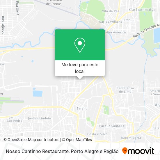 Nosso Cantinho Restaurante mapa