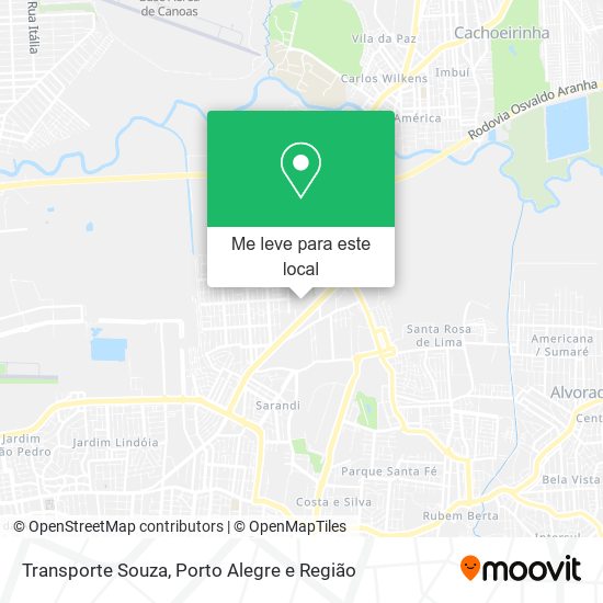 Transporte Souza mapa