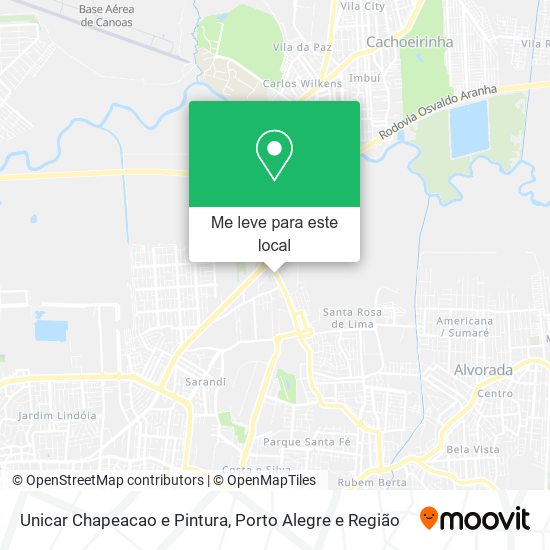 Unicar Chapeacao e Pintura mapa