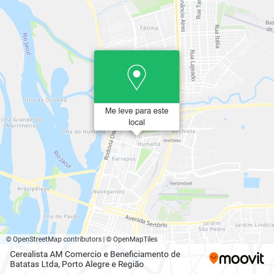 Cerealista AM Comercio e Beneficiamento de Batatas Ltda mapa