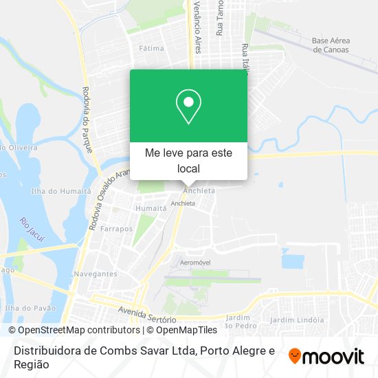 Distribuidora de Combs Savar Ltda mapa