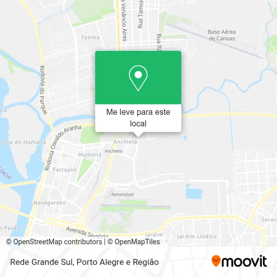 Rede Grande Sul mapa