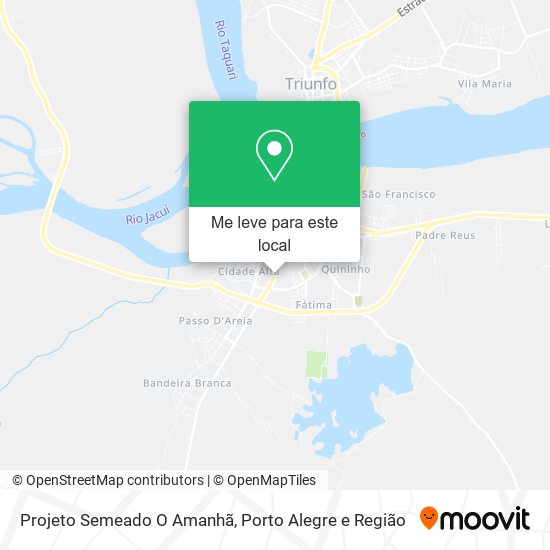 Projeto Semeado O Amanhã mapa