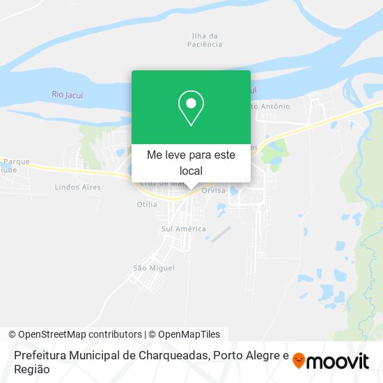 Prefeitura Municipal de Charqueadas mapa