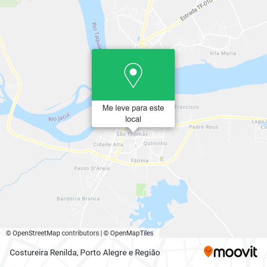 Costureira Renilda mapa