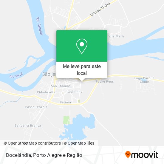 Docelândia mapa