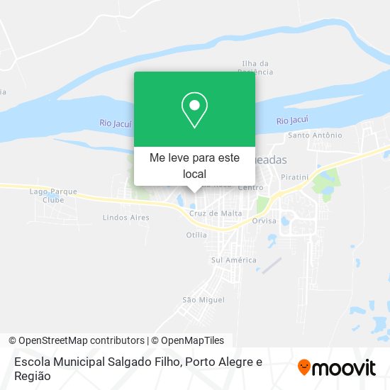 Escola Municipal Salgado Filho mapa
