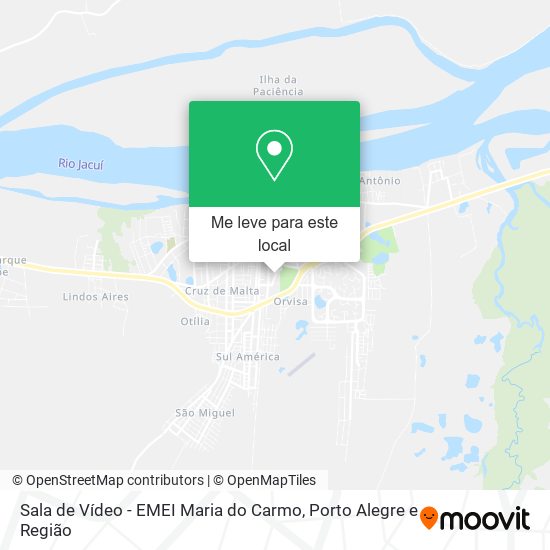 Sala de Vídeo - EMEI Maria do Carmo mapa