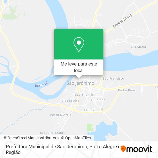 Prefeitura Municipal de Sao Jeronimo mapa