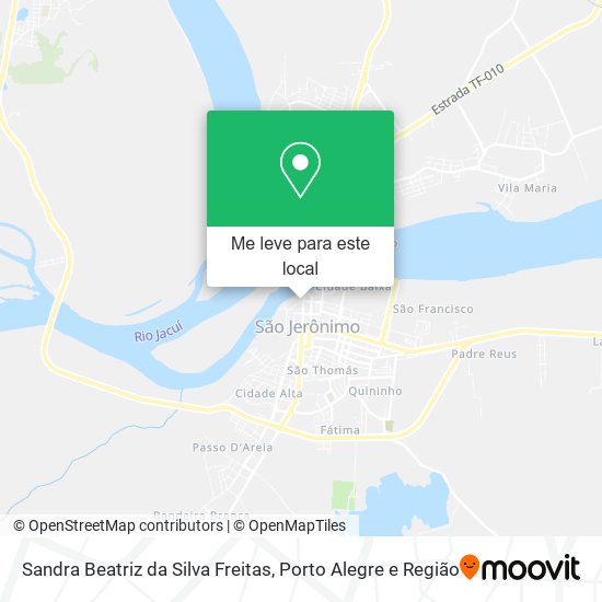 Sandra Beatriz da Silva Freitas mapa