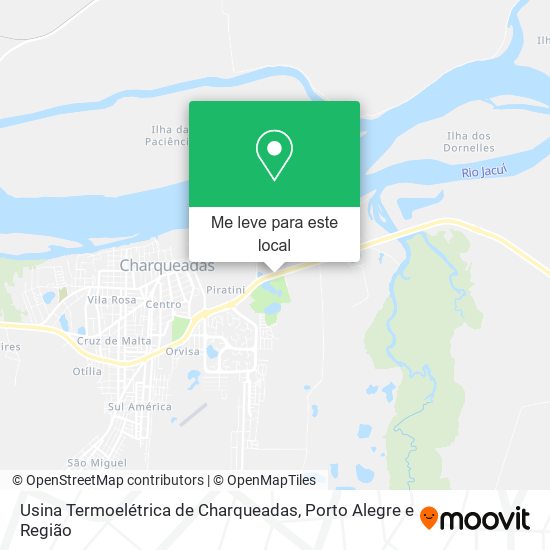 Usina Termoelétrica de Charqueadas mapa