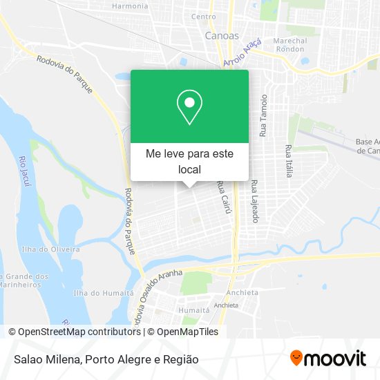 Salao Milena mapa