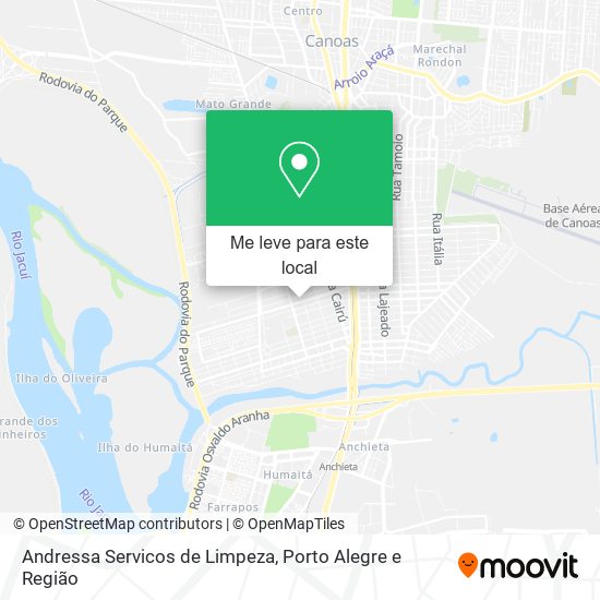 Andressa Servicos de Limpeza mapa