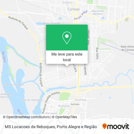 MS Locacoes de Reboques mapa