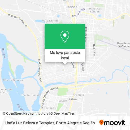 Lind'a Luz Beleza e Terapias mapa