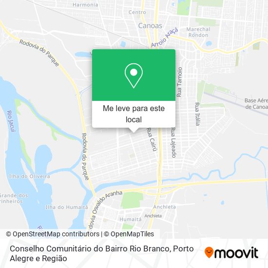 Conselho Comunitário do Bairro Rio Branco mapa