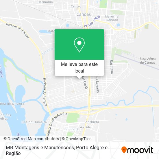 MB Montagens e Manutencoes mapa