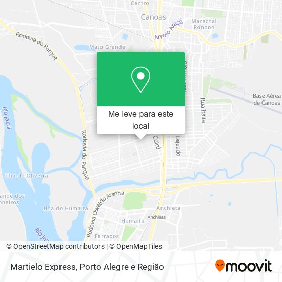 Martielo Express mapa