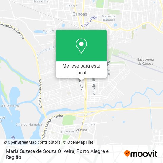 Maria Suzete de Souza Oliveira mapa