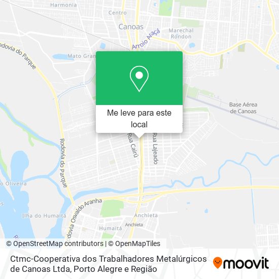 Ctmc-Cooperativa dos Trabalhadores Metalúrgicos de Canoas Ltda mapa