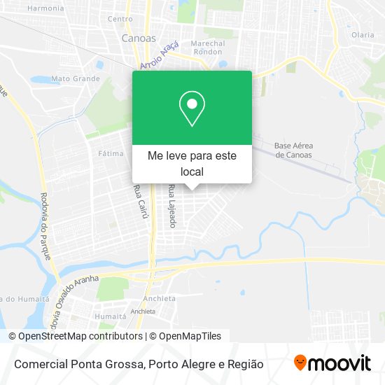 Comercial Ponta Grossa mapa