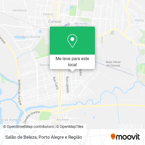 Salão de Beleza mapa