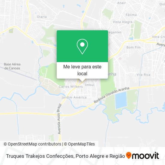 Truques Trakejos Confecções mapa