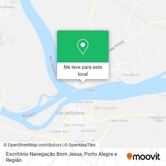 Escritório Navegação Bom Jesus mapa