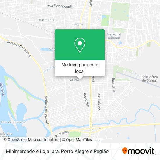 Minimercado e Loja Iara mapa